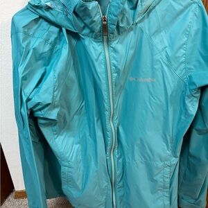 Columbia Aqua Blue Outdoor Jacket